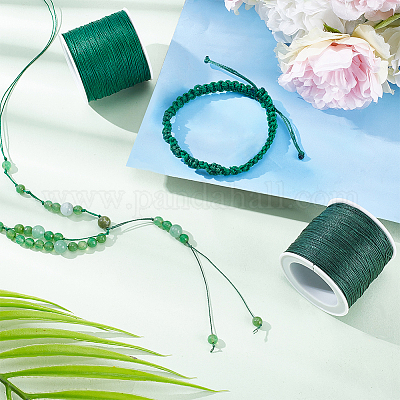 1 рулон круглых вощеных полиэфирных шнуров YC-PH0002-44E-1