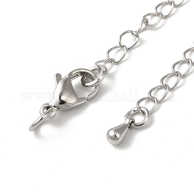 Латунные концы стойки с цепочкой и застежками KK-F873-01P-01-1