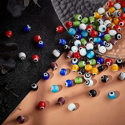 Бусины лэмпворк  LAMP-PH0002-03-8mm-1