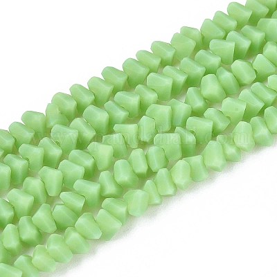 Нити из матовых непрозрачных стеклянных бусин GLAA-N017-4mm-16-1