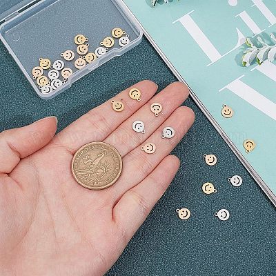 30 шт. 3-х цветные подвески из нержавеющей стали 304 STAS-UN0025-33-1