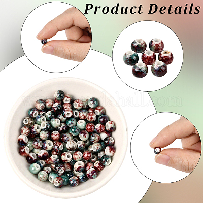 120шт фарфоровые бусины ручной работы PORC-LT0001-13A-1