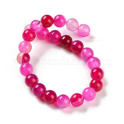 Натуральные полосатые агатовые / полосатые агатовые бусинки G-Z060-A01-B06-1