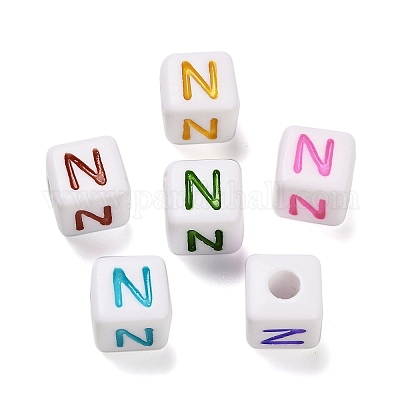 Непрозрачные акриловые бусины OACR-I022-01N-1