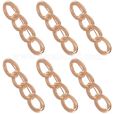 6 шт. регулируемые булавки для джинсов из сплава в форме цепочки AJEW-GF0009-70LG-1