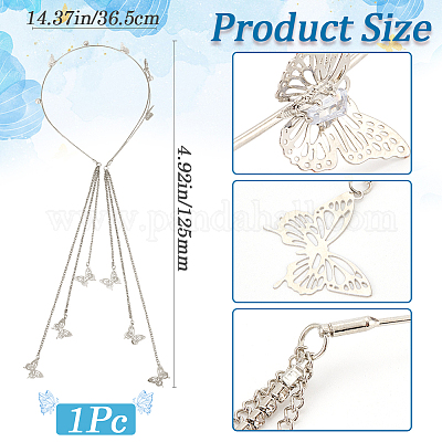 Резинки для волос со стразами из цинкового сплава OHAR-WH20007-01A-P-1