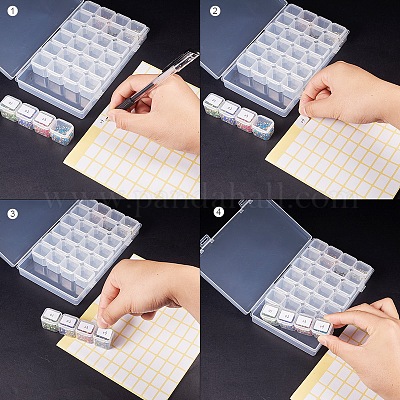 Wholesale PVC Plastic Nail Art Tool Box 