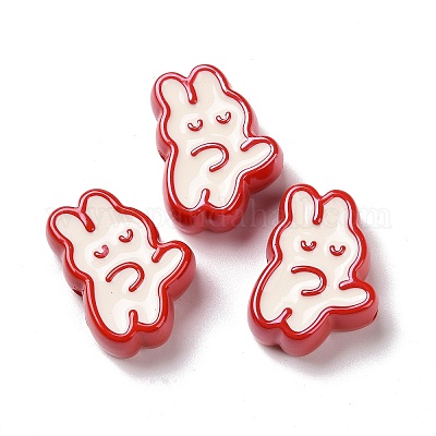 Непрозрачные акриловые бусины&nbsp;LS-OACR-H025-01A-1