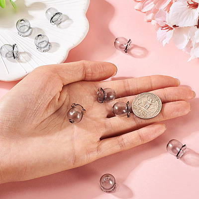 10 шт. стеклянные колпачки для изготовления колокольчиков GLAA-BY0001-05A-1