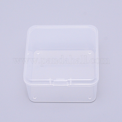 Wholesale SUPERFINDINGS 8pcs Square Plastic Storage Boxes with Lids  6.5x6.5x3.5cm Mini Clear Bead Sorting Container Box Case for Jewellery  Beads Pills Small Items 