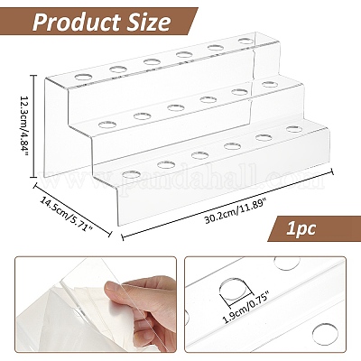 Espositori in acrilico a 18 foro e 3 livelli&nbsp;ODIS-WH0329-62-1