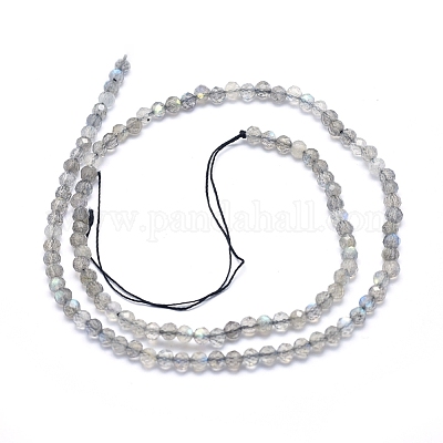Природные лабрадорита бисер нитей G-D0003-E86-4MM-1