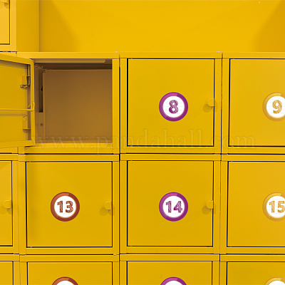 42 шт. самоклеящиеся бумажные декоративные наклейки с цифрами DIY-WH0646-010-1