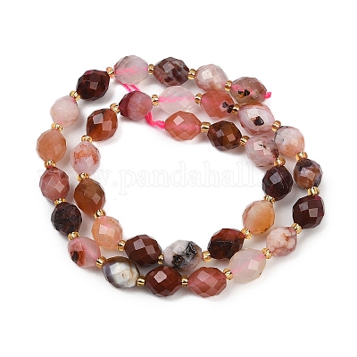 Натуральные вишневые агатовые бусины G-N342-149C-1