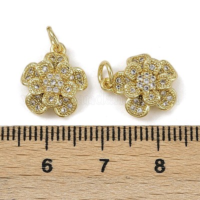 Латунные микро проложить кубического циркония подвески KK-I358-063G-F-1