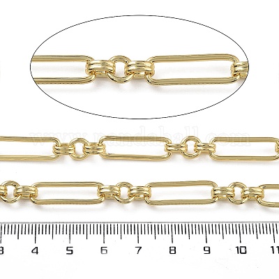 Цепи с овальными звеньями из латуни CHC-G023-06G-1