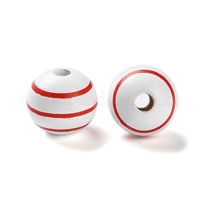 Набивные деревянные европейские бусины WOOD-Z002-13B-1