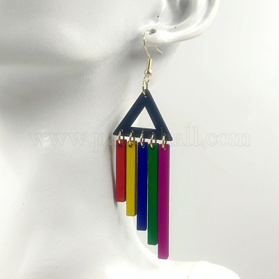 Серьги-подвески из сплава дерева в богемном стиле FS-WGB571B-01-1