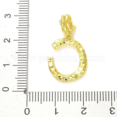 Реечное покрытие латунь микро паве кубический цирконий европейские подвески с подвесками KK-L210-015G-C-1