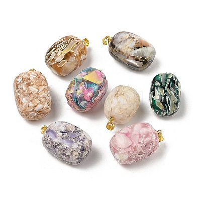 Подвески из прозрачной эпоксидной смолы BSHE-R100-01A-1