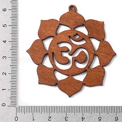 Большие подвески из полого дерева WOCR-PW0003-82-05A-1