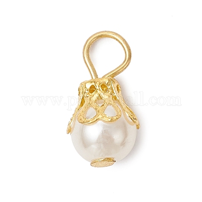 Круглые акриловые подвески с имитацией жемчуга PALLOY-JF04002-01-1