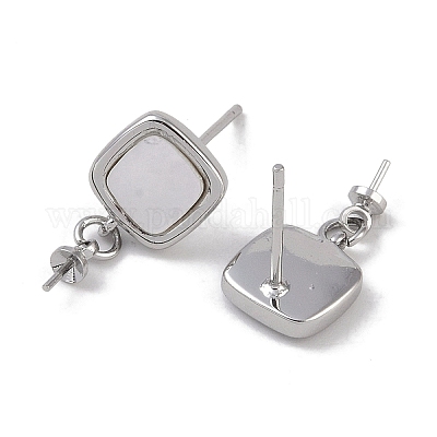 Латунь с фурнитурой для сережек-пусетов-ракушек KK-G497-33P-1