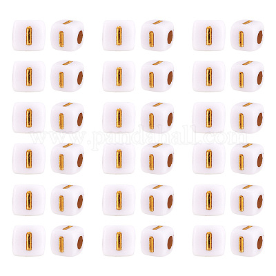 Непрозрачные акриловые бусины MACR-TAG0001-07I-1