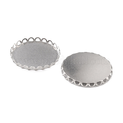 Оправы для кабошонов из хирургической нержавеющей стали 316 X-STAS-I187-01D-P-1