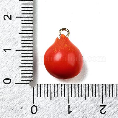 Латунные подвески из акрила OACR-R006-04G-04-1