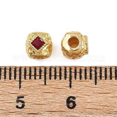 Латунные микробусины из кубического циркония KK-D424-06G-1