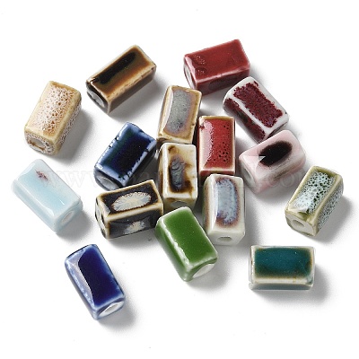 Фарфоровые бусины ручной работы PORC-L080-D-1