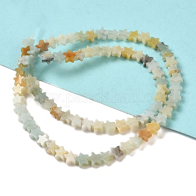 Натуральный цветок амазонитовые бусины пряди G-G085-B09-02-1