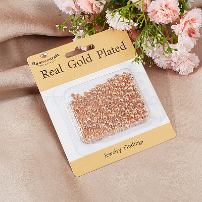 300 шт. 3-х стилевая стойка для гальванизации латунных бусин KK-BBC0011-14-1