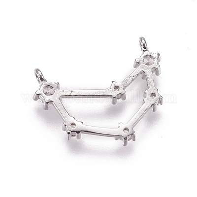 Латунные микро проложить кубического циркония подвески ZIRC-F099-20P-03-1