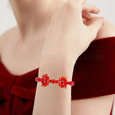 10шт 2 стиля ручной работы бусины лэмпворк LAMP-LT0001-10-1