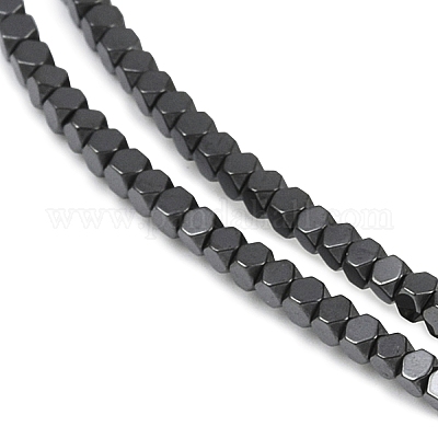 Гальванизировать немагнитных синтетический гематит бисер пряди G-I175-09D-1