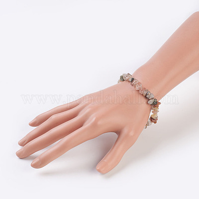 Природные Rutilated кварц браслеты простирания BJEW-JB03681-05-1