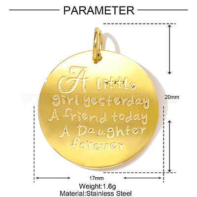 Подвески из нержавеющей стали 304 STAS-OY001-43G-1