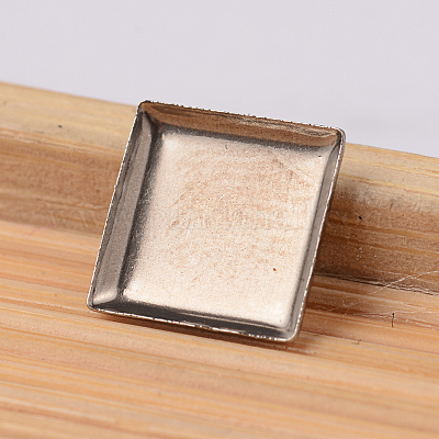 Квадратные чашки из нержавеющей стали 304 с гладким краем STAS-E104-21A-1