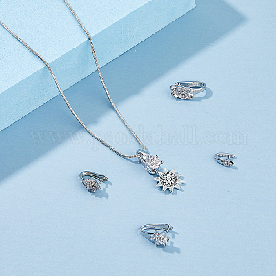 16 шт. 4 стильных латунных микрофибровых зажимных скоб KK-HY0003-36-1