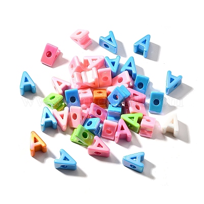 УФ-покрытие непрозрачные акриловые европейские бусины SACR-Z007-01A-1