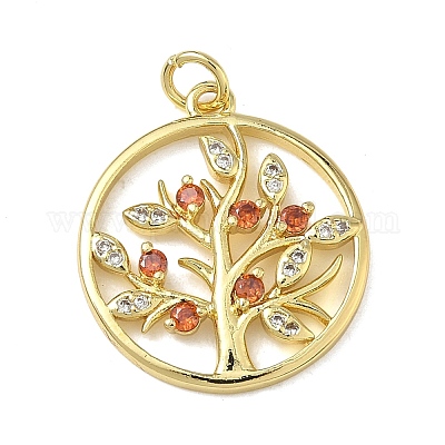 Латунные микро проложить кубического циркония подвески KK-L257-20G-1