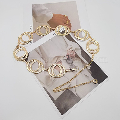 Ремни из сплава с двойным кольцом для женщин FS-WG6294A-01-1