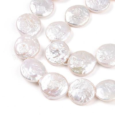 Нити бусин из натурального нуклеата кеши PEAR-S018-03H-1