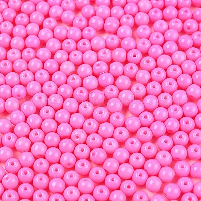 Непрозрачная выпечка окрашены стеклянные бусины DGLA-T004-02J-1