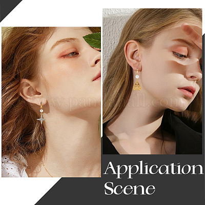 12 пара сережек-колец Huggie Hoop из нержавеющей стали 304 EJEW-SC0001-58-1