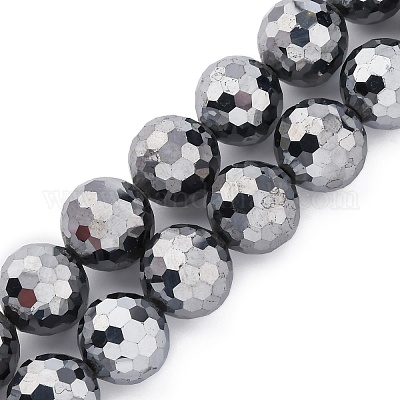 Нити из синтетических терагерцовых каменных бусин G-P571-G01-01-1