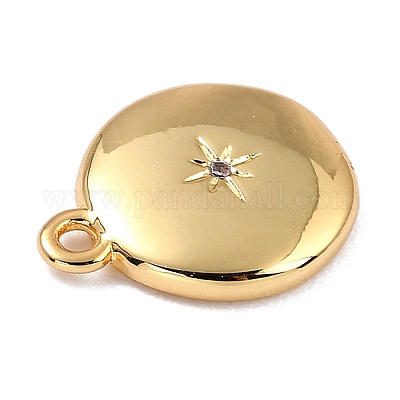 Латунные микро проложить кубического циркония подвески ZIRC-I054-13G-03-1