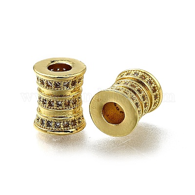 Латунь микропаве прозрачный кубический цирконий европейский бисер ZIRC-I070-139G-1